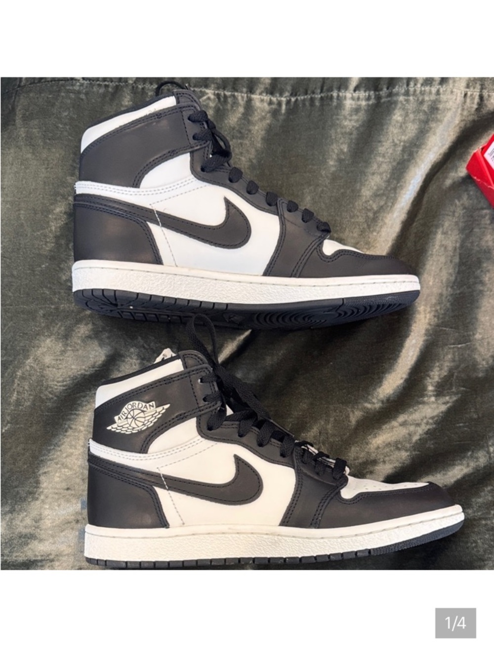 Nike Black and White Jordan 1 Retro High Top Panda Sneakers